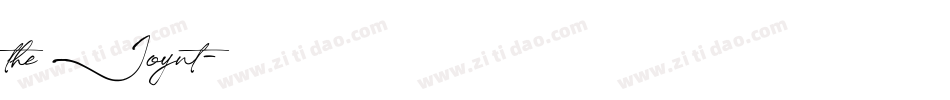 the Joynt字体转换